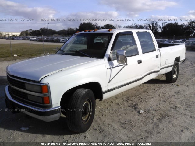 1GTHC33R4TF004382 - 1996 GMC SIERRA C3500 WHITE photo 2