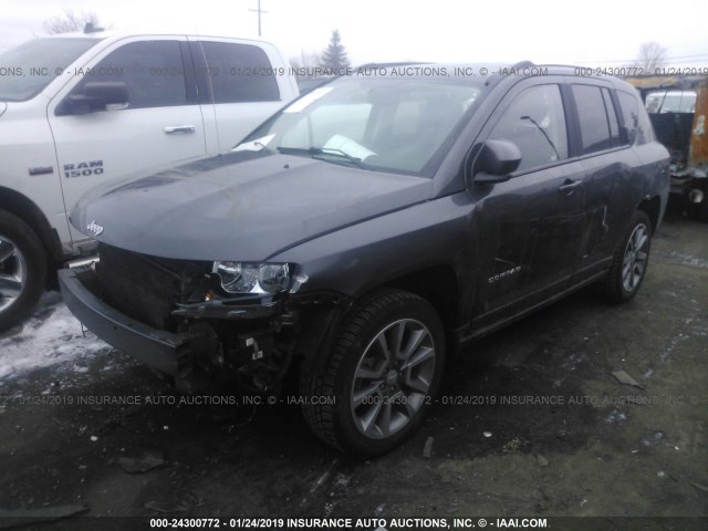 1C4NJCEA3GD547451 - 2016 JEEP COMPASS LATITUDE GRAY photo 2