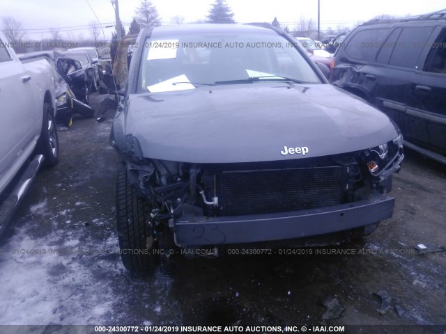 1C4NJCEA3GD547451 - 2016 JEEP COMPASS LATITUDE GRAY photo 6