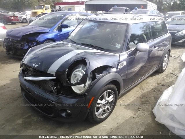 WMWZF3C56CT189123 - 2012 MINI COOPER CLUBMAN GRAY photo 2