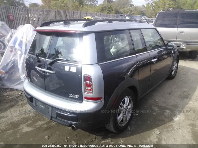 WMWZF3C56CT189123 - 2012 MINI COOPER CLUBMAN GRAY photo 4