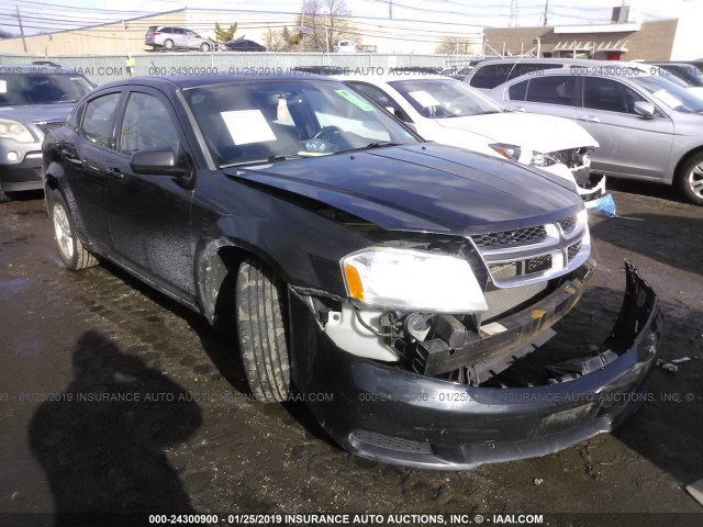 1B3BD1FB8BN572923 - 2011 DODGE AVENGER MAINSTREET BLACK photo 1