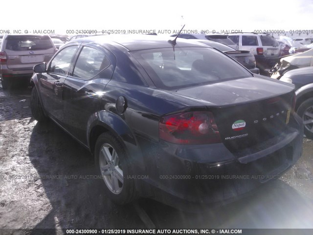 1B3BD1FB8BN572923 - 2011 DODGE AVENGER MAINSTREET BLACK photo 3