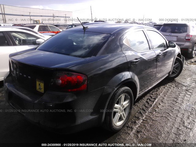 1B3BD1FB8BN572923 - 2011 DODGE AVENGER MAINSTREET BLACK photo 4