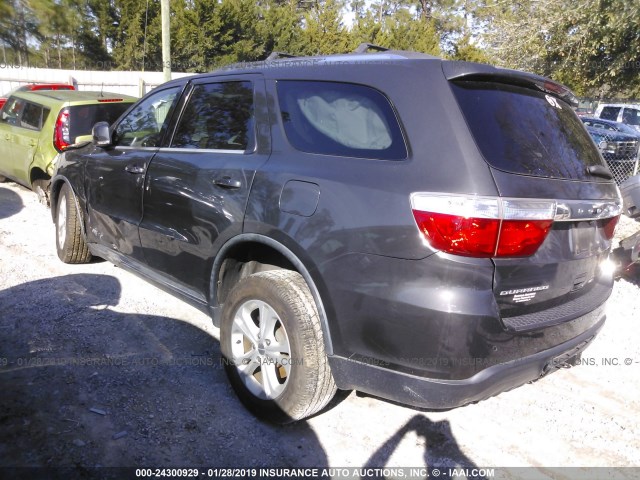 1D4RD4GG1BC729845 - 2011 DODGE DURANGO CREW GRAY photo 3