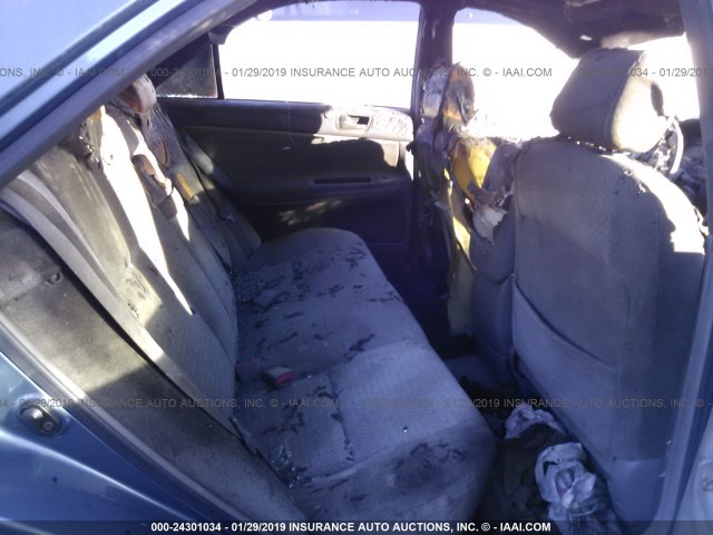 JTDBE32K220029366 - 2002 TOYOTA CAMRY LE/XLE/SE BLUE photo 8