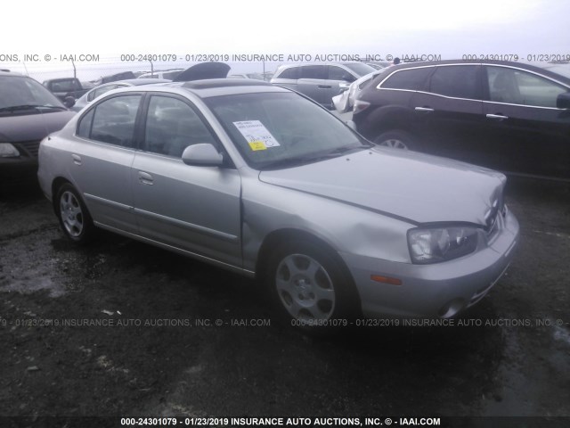 KMHDN45D22U443022 - 2002 HYUNDAI ELANTRA GLS/GT GRAY photo 1