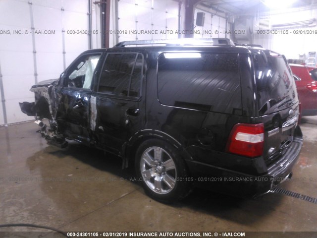 1FMFU20547LA02232 - 2007 FORD EXPEDITION LIMITED BLACK photo 3