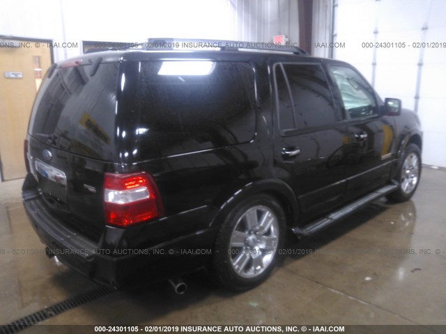 1FMFU20547LA02232 - 2007 FORD EXPEDITION LIMITED BLACK photo 4