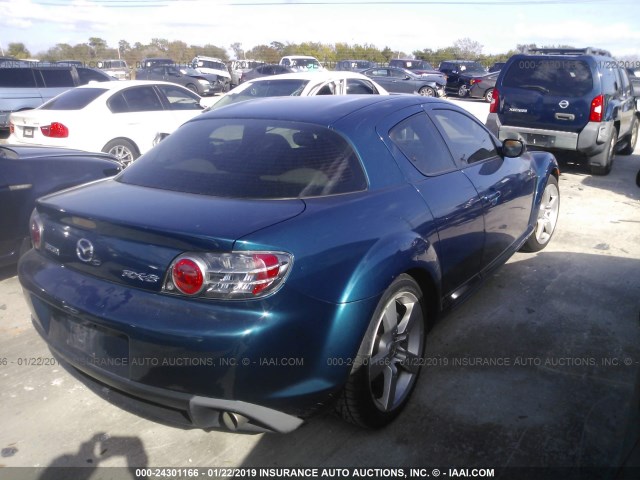 JM1FE173070208620 - 2007 MAZDA RX8 BLUE photo 4