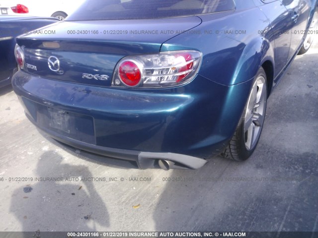 JM1FE173070208620 - 2007 MAZDA RX8 BLUE photo 6