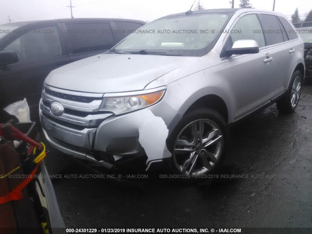 2FMDK4KC1BBB43837 - 2011 FORD EDGE LIMITED SILVER photo 6