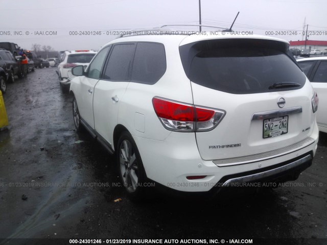 5N1AR2MN7EC617571 - 2014 NISSAN PATHFINDER S/SV/SL/PLATINUM WHITE photo 3