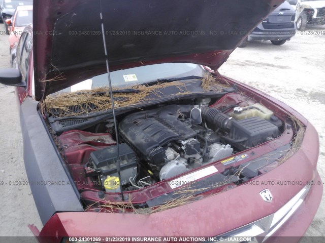 2B3KA43G36H323213 - 2006 DODGE CHARGER SE/SXT RED photo 10