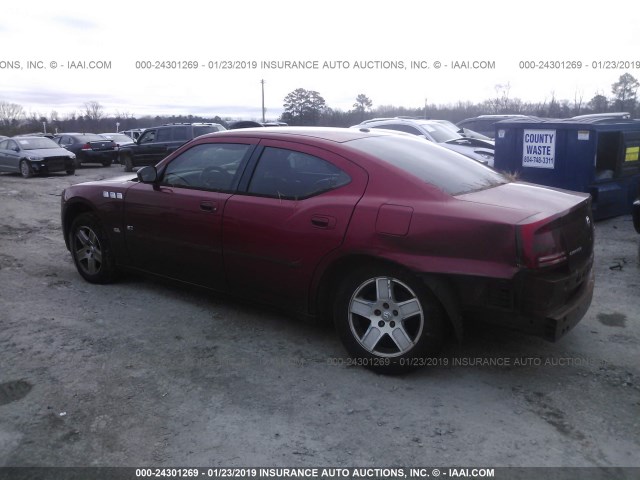 2B3KA43G36H323213 - 2006 DODGE CHARGER SE/SXT RED photo 3