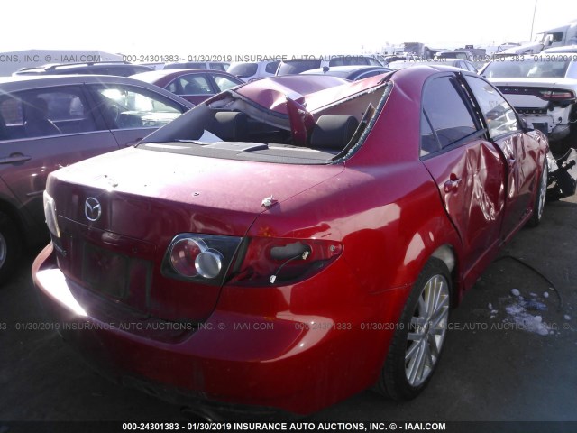 JM1GG12L561100122 - 2006 MAZDA SPEED 6 RED photo 4