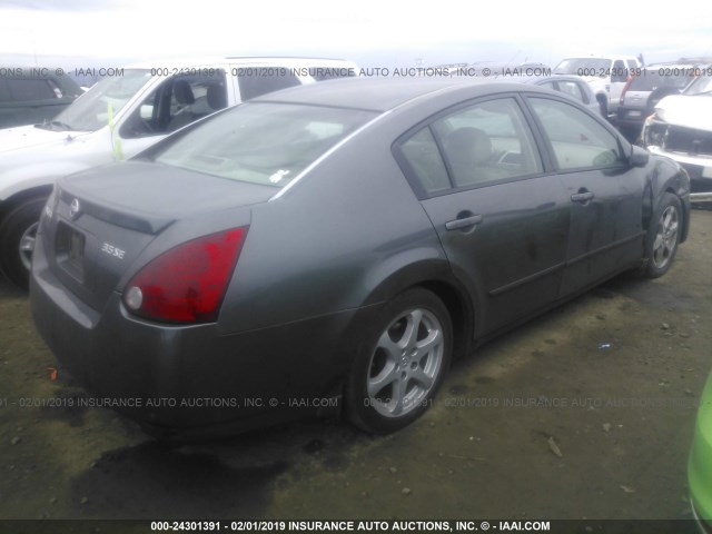 1N4BA41E35C817269 - 2005 NISSAN MAXIMA SE/SL GRAY photo 4