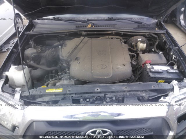 5TFJU4GN3FX085093 - 2015 TOYOTA TACOMA DOUBLE CAB PRERUNNER BLACK photo 10