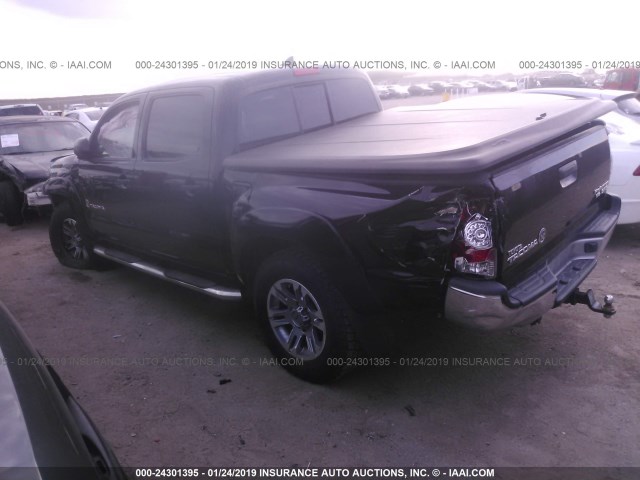 5TFJU4GN3FX085093 - 2015 TOYOTA TACOMA DOUBLE CAB PRERUNNER BLACK photo 3