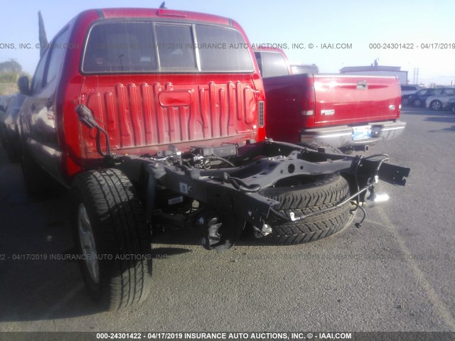 3TMJU4GN1FM176756 - 2015 TOYOTA TACOMA DOUBLE CAB PRERUNNER RED photo 6