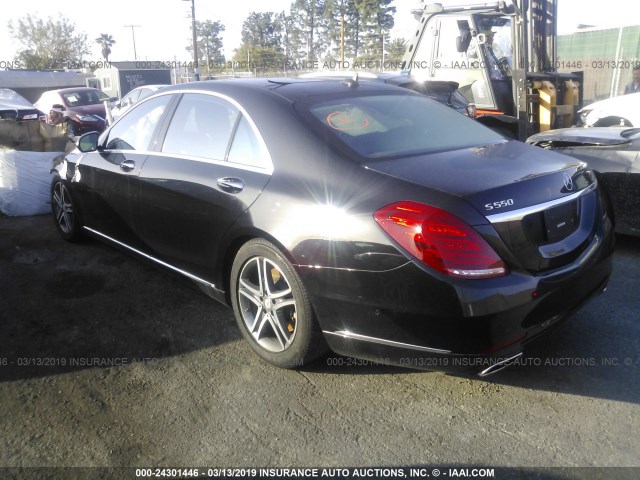 WDDUG8CB0GA266606 - 2016 MERCEDES-BENZ S 550 BLACK photo 3