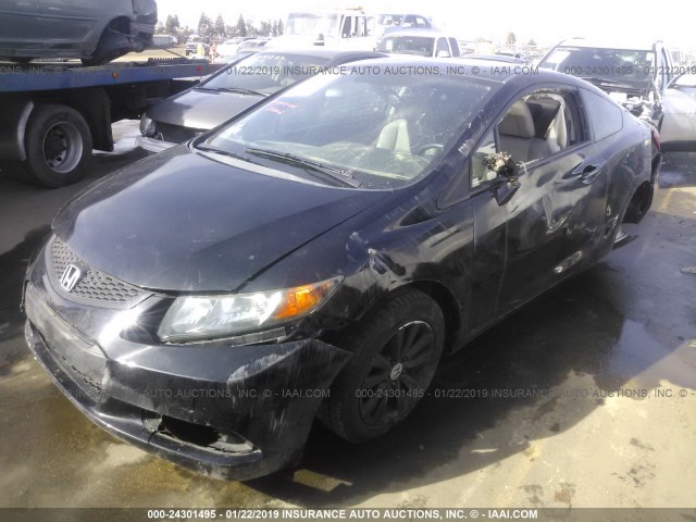 2HGFG3B13CH556303 - 2012 HONDA CIVIC EXL BLACK photo 2