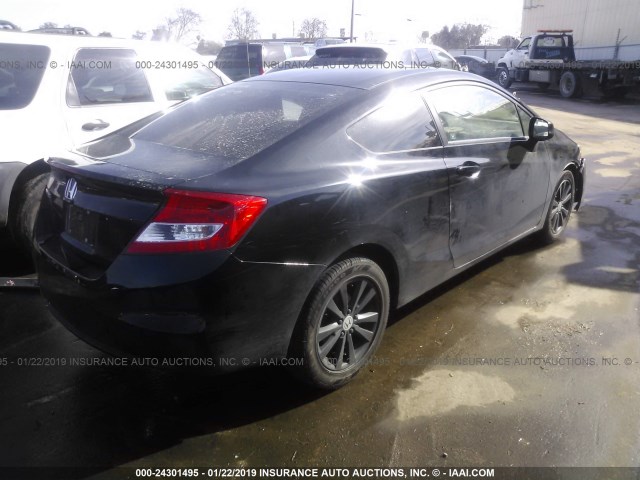 2HGFG3B13CH556303 - 2012 HONDA CIVIC EXL BLACK photo 4