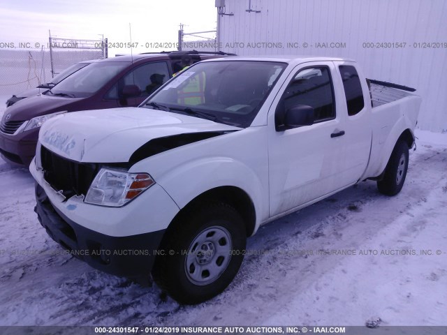 1N6BD0CT2EN729787 - 2014 NISSAN FRONTIER S/SV WHITE photo 2