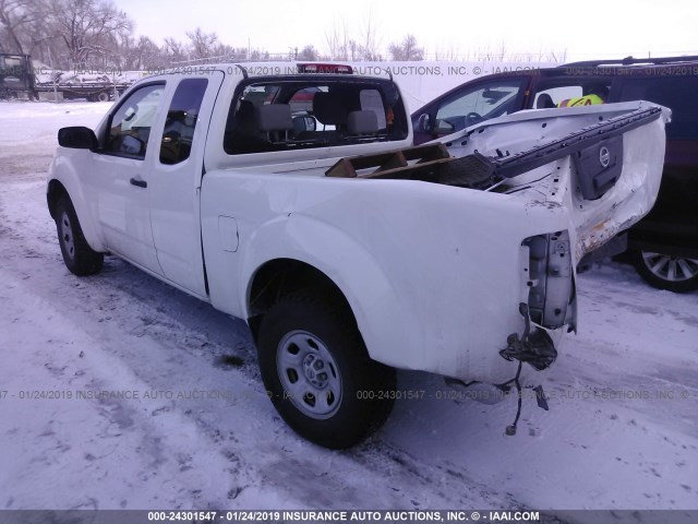 1N6BD0CT2EN729787 - 2014 NISSAN FRONTIER S/SV WHITE photo 3