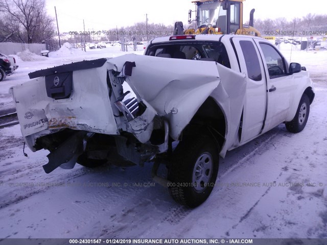 1N6BD0CT2EN729787 - 2014 NISSAN FRONTIER S/SV WHITE photo 4