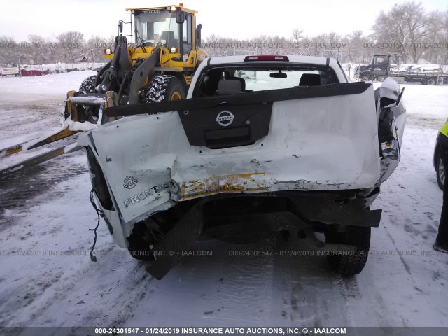 1N6BD0CT2EN729787 - 2014 NISSAN FRONTIER S/SV WHITE photo 6