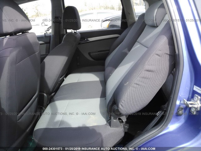 KL1TD66E29B652683 - 2009 CHEVROLET AVEO LS/LT Կապույտ լուսանկար 8