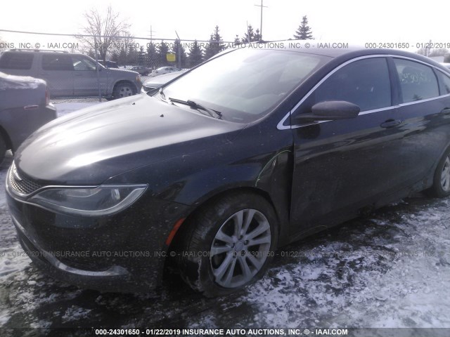 1C3CCCAB5FN554933 - 2015 CHRYSLER 200 LIMITED BLACK photo 6