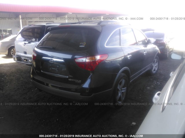 KM8NU13C88U032331 - 2008 HYUNDAI VERACRUZ GLS/SE/LIMITED BLACK photo 4