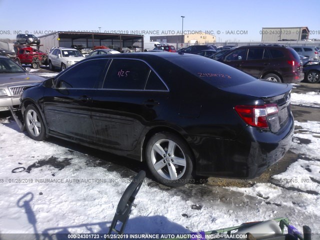 4T1BF1FK5EU361919 - 2014 TOYOTA CAMRY L/SE/LE/XLE 黑色 照片 3