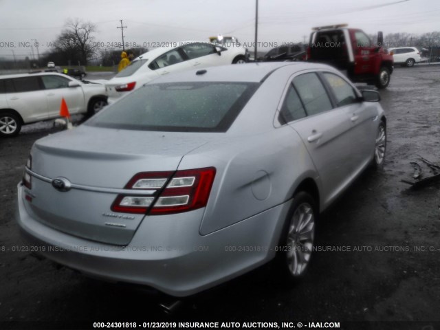 1FAHP2F88FG114101 - 2015 FORD TAURUS LIMITED SILVER photo 4