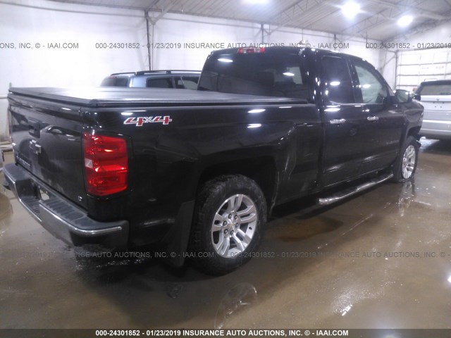 1GCVKREC7FZ282830 - 2015 CHEVROLET SILVERADO K1500 LT BLACK photo 4