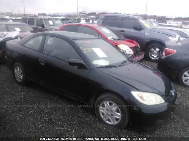 1HGEM21134L062849 - 2004 HONDA CIVIC DX VP BLACK photo 1