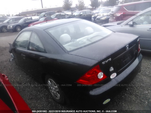 1HGEM21134L062849 - 2004 HONDA CIVIC DX VP BLACK photo 3
