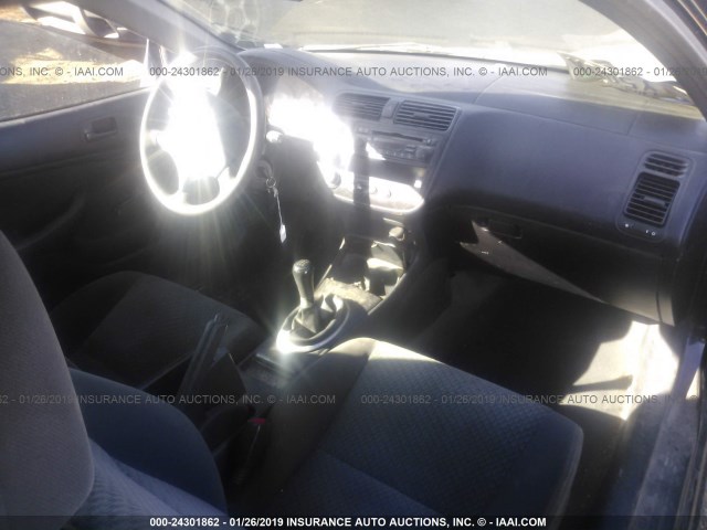 1HGEM21134L062849 - 2004 HONDA CIVIC DX VP BLACK photo 5
