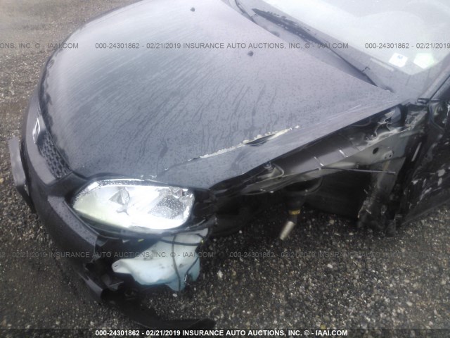 1HGEM21134L062849 - 2004 HONDA CIVIC DX VP BLACK photo 6