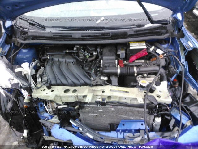 3N1CE2CP3FL390870 - 2015 NISSAN VERSA NOTE S/S PLUS/SV/SL/SR BLUE photo 10