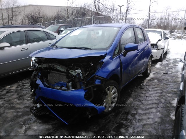3N1CE2CP3FL390870 - 2015 NISSAN VERSA NOTE S/S PLUS/SV/SL/SR BLUE photo 2