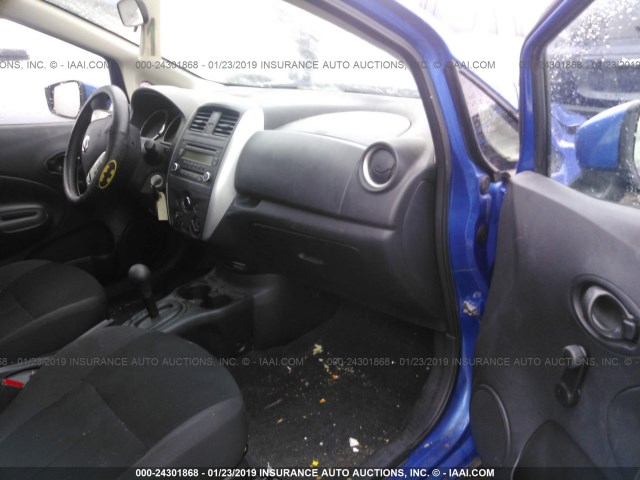 3N1CE2CP3FL390870 - 2015 NISSAN VERSA NOTE S/S PLUS/SV/SL/SR BLUE photo 5