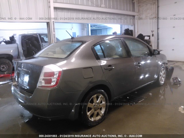 3N1AB61E78L695087 - 2008 NISSAN SENTRA 2.0/2.0S/2.0SL BROWN photo 4