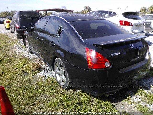 1N4BA41E77C857759 - 2007 NISSAN MAXIMA SE/SL BLACK photo 3