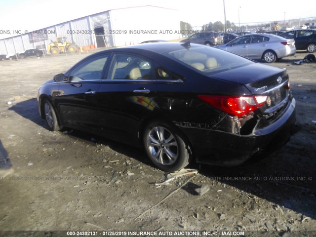 5NPEC4AC1BH047802 - 2011 HYUNDAI SONATA SE/LIMITED BLACK photo 3