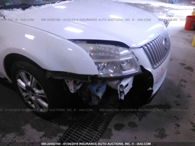 1MEHM42W98G601604 - 2008 MERCURY SABLE PREMIER WHITE photo 6