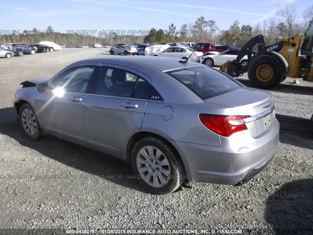 1C3CCBAG7DN723563 - 2013 CHRYSLER 200 LX GRAY photo 3