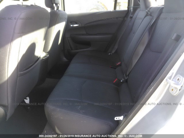 1C3CCBAG7DN723563 - 2013 CHRYSLER 200 LX GRAY photo 8